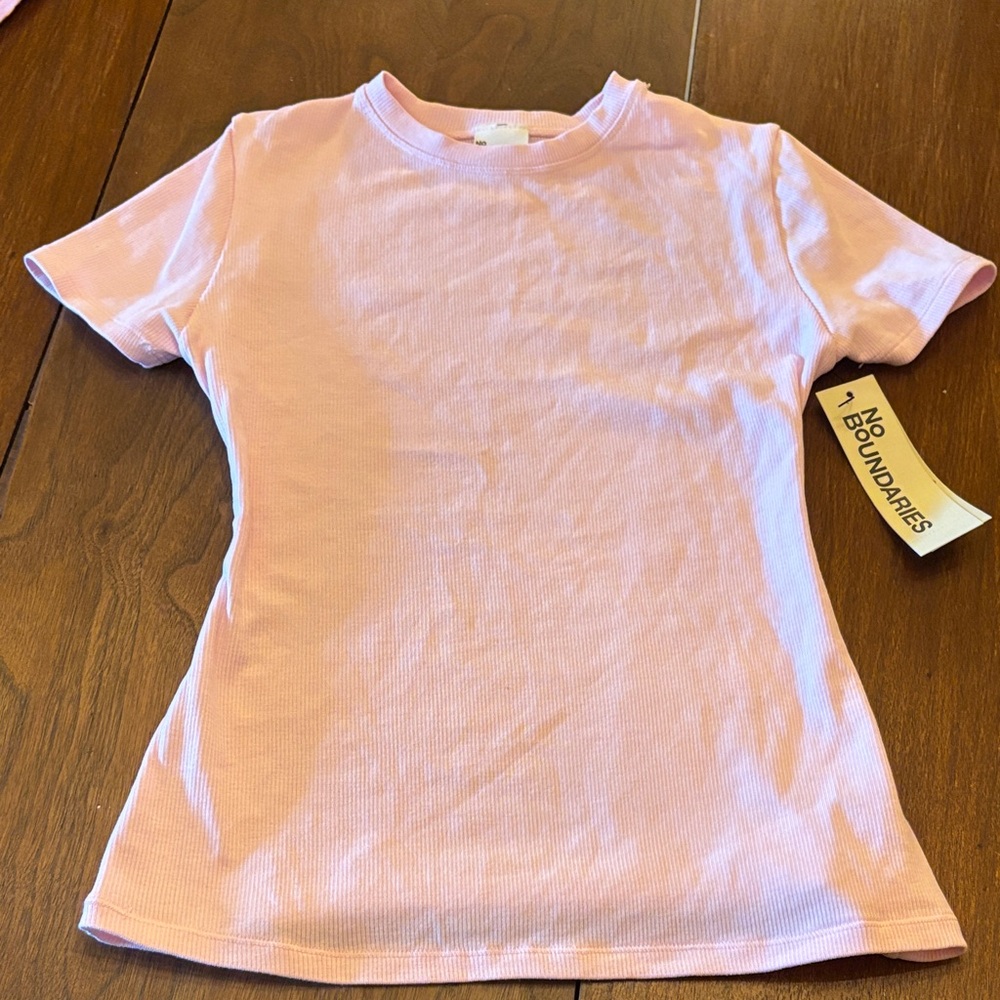 No Boundaries Light Pink Tee